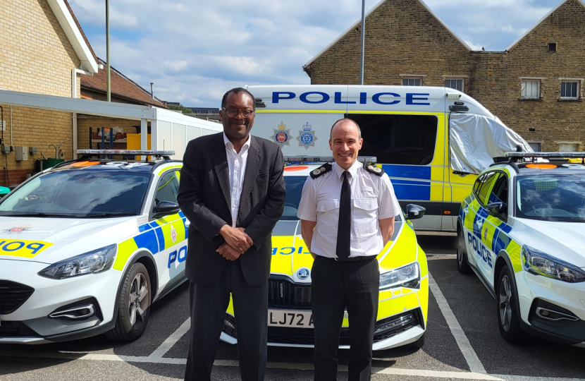 Kwasi and Chief Constable Tim De Meyer
